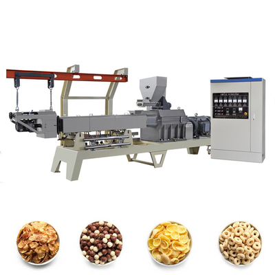 100-300kg/H Corn Flakes Breakfast Cereal Production Line 84kw